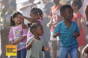 On stage singing and dancing to Forrest Frank's "Your Way's Better" - SonRise Music Festival 9-13-2025 at 24th St Park in VA Beach, VA