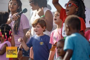 On stage singing and dancing to Forrest Frank's "Your Way's Better" - SonRise Music Festival 9-13-2025 at 24th St Park in VA Beach, VA