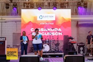 Cassandra Ferguson of Elevation Media Group - SonRise Music Festival Sat 9-13-2025 at 24th St Park in VA Beach, VA. Photo Annette Holloway Photography for SonRise