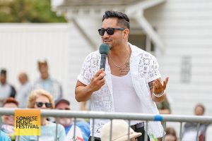 Co-emcee Sean Rodriguez - SonRise Music Festival Sat 9-13-2025 at 24th St Park in VA Beach, VA. Photo Annette Holloway Photography for SonRise