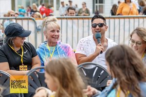 Co-emcee Sean Rodriguez - SonRise Music Festival Sat 9-13-2025 at 24th St Park in VA Beach, VA. Photo Annette Holloway Photography for SonRise