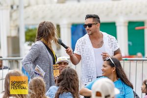 Co-emcee Sean Rodriguez - SonRise Music Festival Sat 9-13-2025 at 24th St Park in VA Beach, VA. Photo Annette Holloway Photography for SonRise